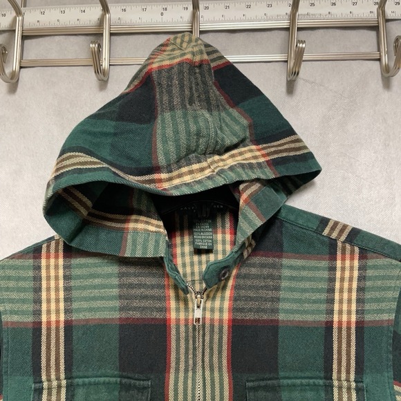 Ralph Lauren Jackets & Blazers - Ralph Lauren Jacket Women Petite S Flannel Plaid Twill Hood Coat Chore Workwear